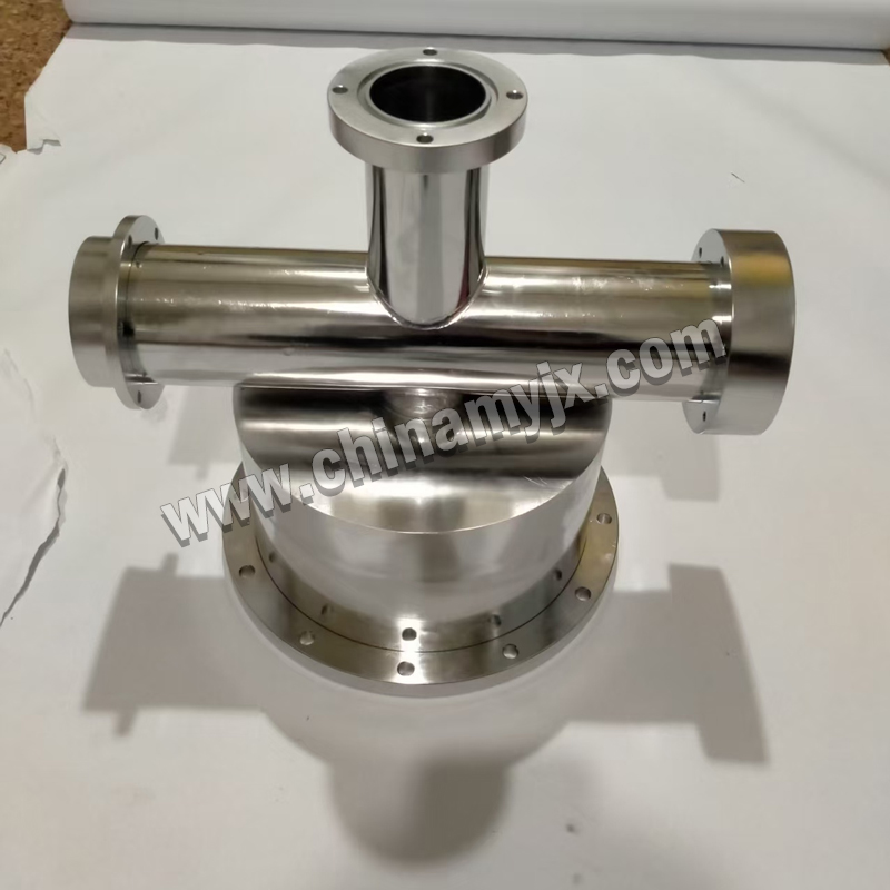 Custom Multi-Port Stainless Steel Vacuum Chamber Cross-Type UHV Vacuum Vessel with CF Flanges