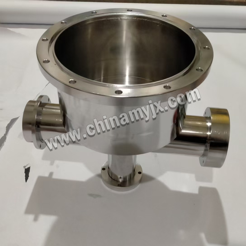 Custom Multi-Port Stainless Steel Vacuum Chamber Cross-Type UHV Vacuum Vessel with CF Flanges