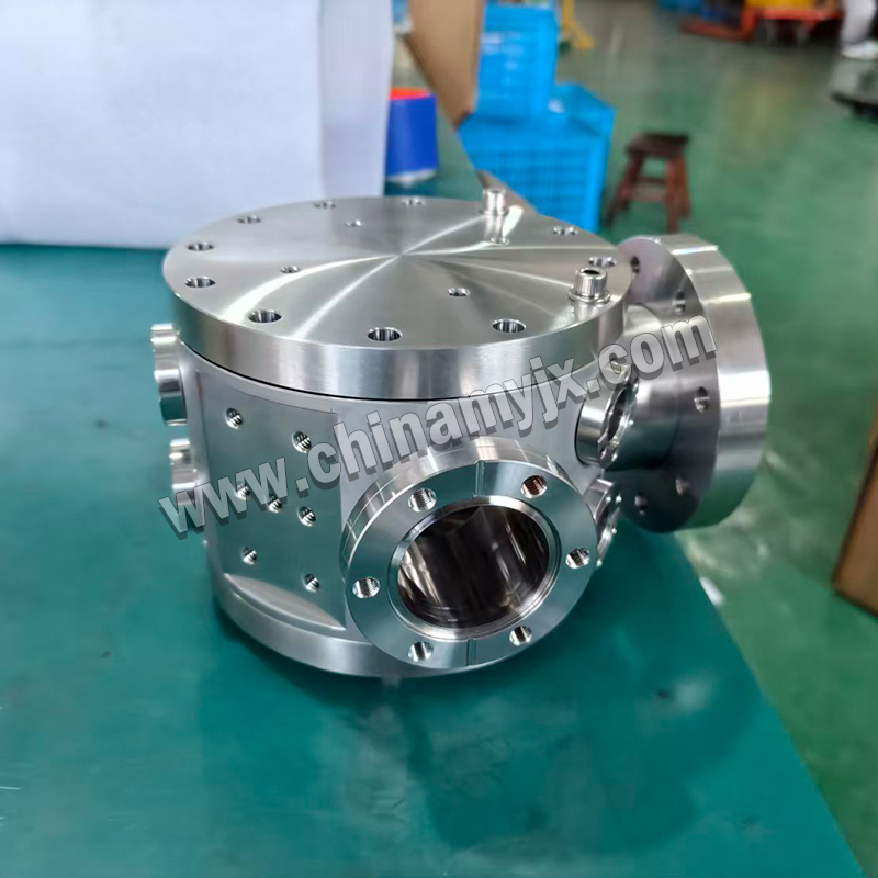 Custom Stainless Steel UHV Vacuum Chamber CF Flange Multi-Port Vacuum Vessel for Laboratory Vacuum Equipment