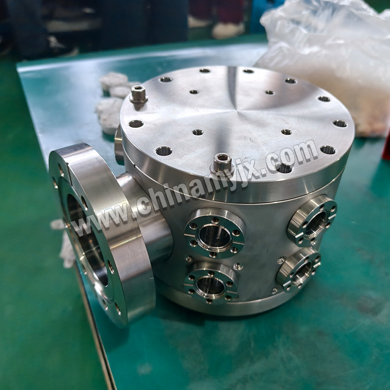 Custom Stainless Steel UHV Vacuum Chamber CF Flange Multi-Port Vacuum Vessel for Laboratory Vacuum Equipment