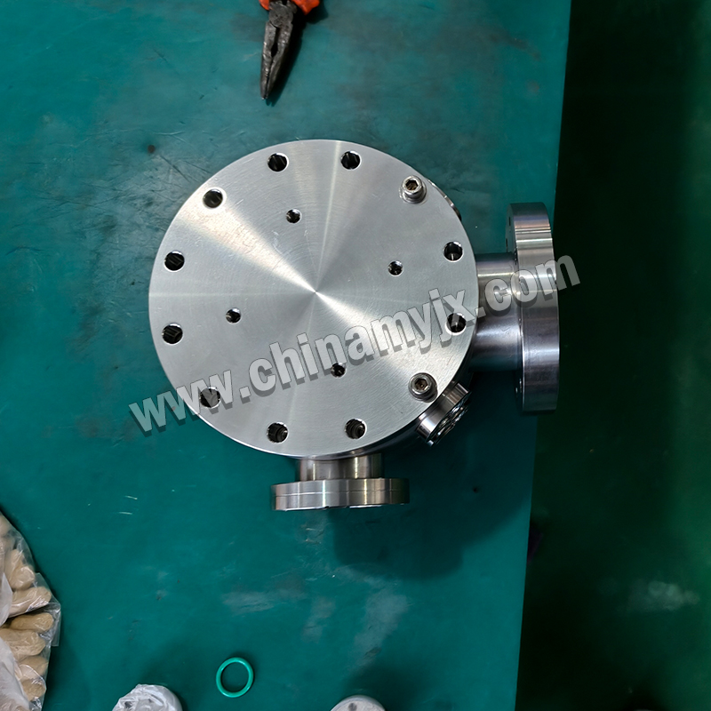 Custom Stainless Steel UHV Vacuum Chamber CF Flange Multi-Port Vacuum Vessel for Laboratory Vacuum Equipment
