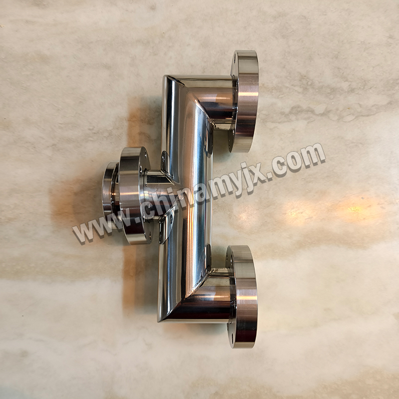 Custom Stainless Steel UHV Vacuum Tee CF Flange 3-Way Vacuum T-Type Connector for High Vacuum System
