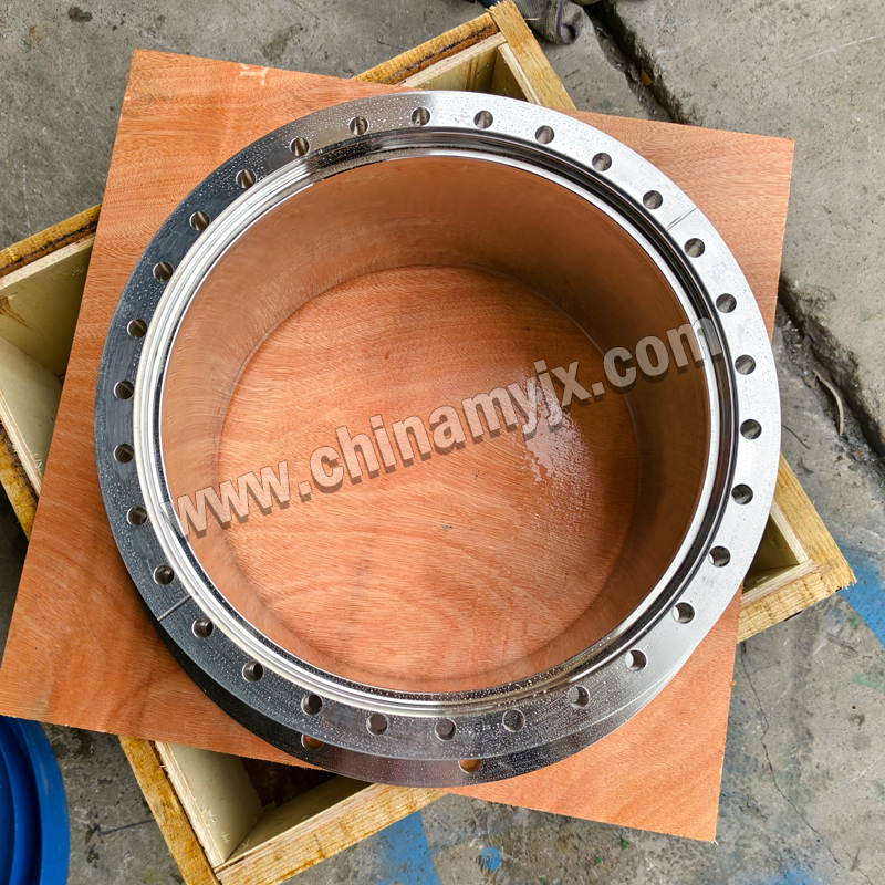 Custom Stainless Steel Vacuum Flange Transition Cylinder Large Diameter Vacuum Flange Connector for High Vacuum System