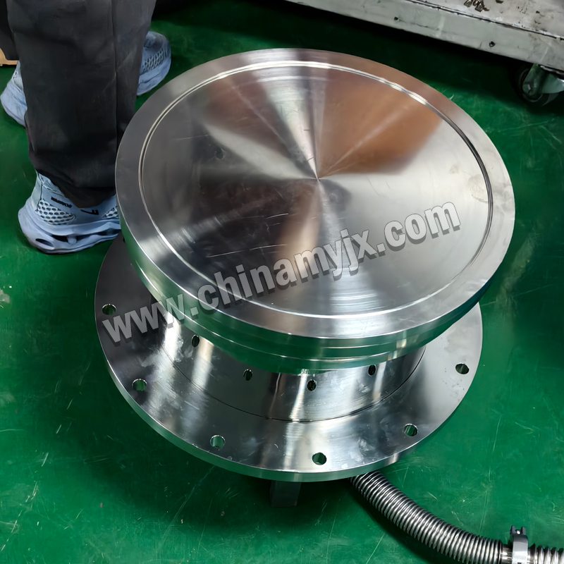 Custom Stainless Steel Vacuum Flange Transition Cylinder Large Diameter Vacuum Flange Connector for High Vacuum System
