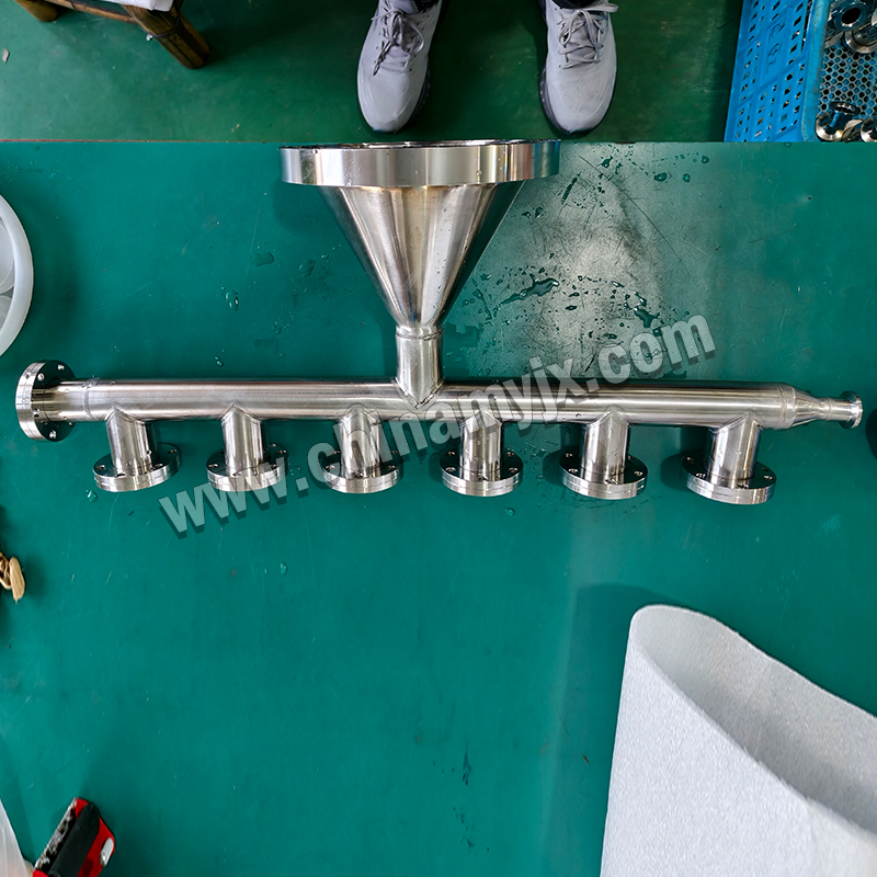 Custom Stainless Steel Vacuum Manifold Multi-Port CF Flange Vacuum Distribution Header for High Vacuum System