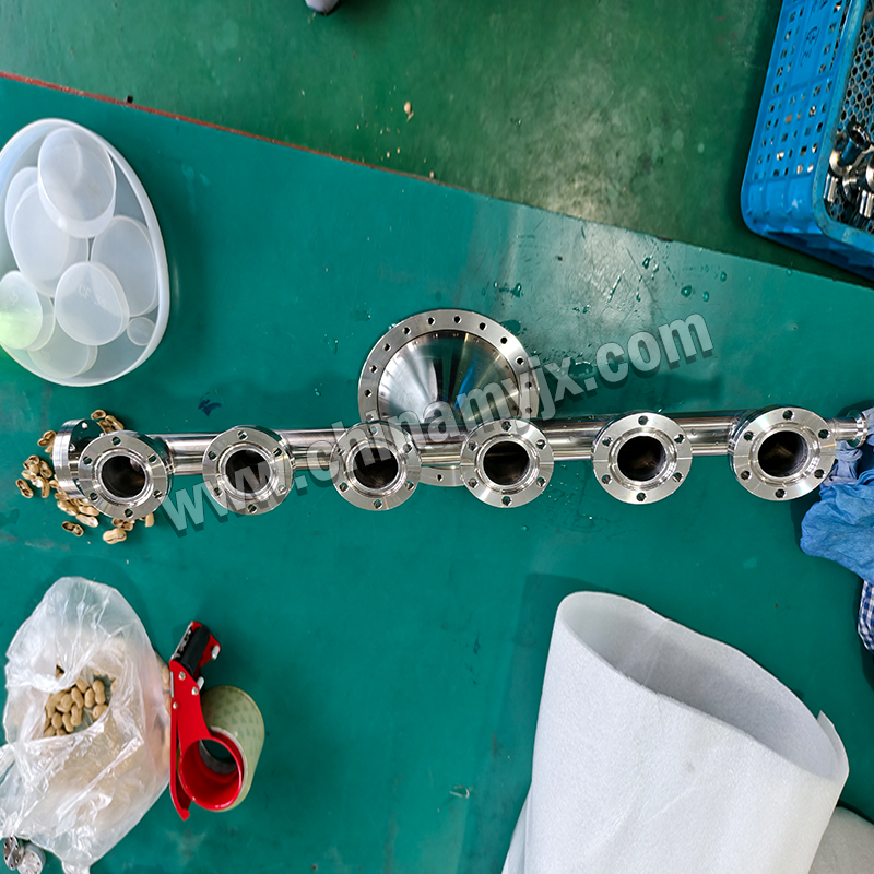 Custom Stainless Steel Vacuum Manifold Multi-Port CF Flange Vacuum Distribution Header for High Vacuum System