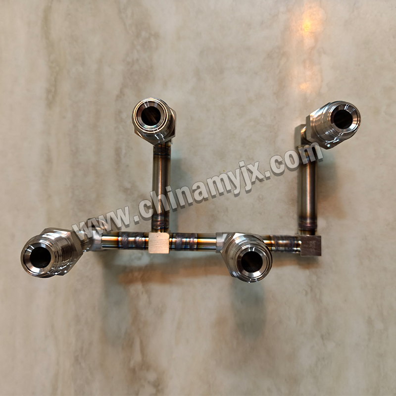 Custom Stainless Steel Vacuum Manifold Multi-Port KF Flange Vacuum Distribution Pipe for High Vacuum System