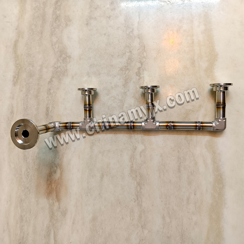 Custom Stainless Steel Vacuum Manifold Multi-Port KF Flange Vacuum Distribution Pipe for High Vacuum System