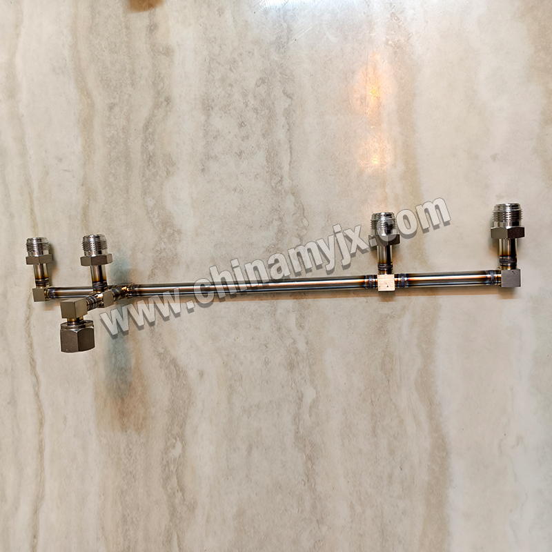 Custom Stainless Steel Vacuum Manifold Multi-Port KF Flange Vacuum Distribution Pipe for High Vacuum System