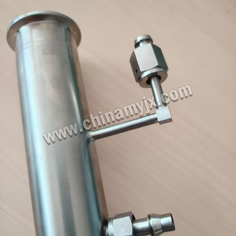 Custom Stainless Steel Vacuum Straight Pipe KF Flange Vacuum Extension Tube with Side Ports for High Vacuum System