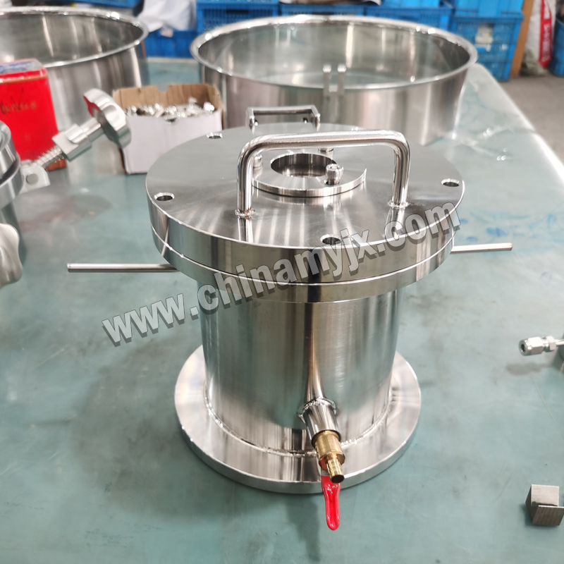 Small Vertical Stainless Steel Vacuum Chamber Laboratory Vacuum Degassing Tank with Quick Open Lid