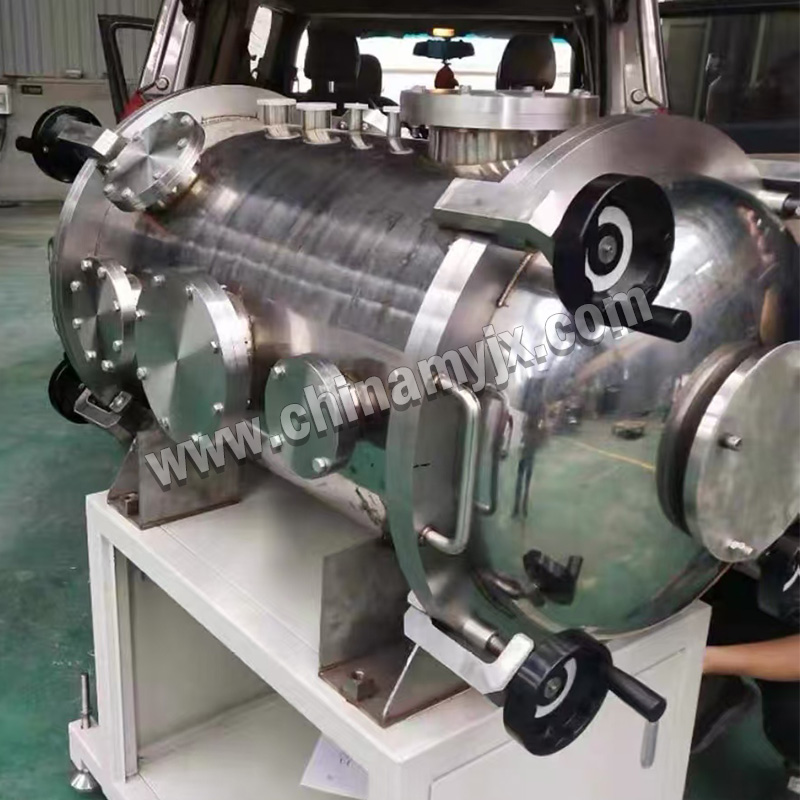 Custom Horizontal Stainless Steel Large Vacuum Chamber with Quick-Opening Flanges