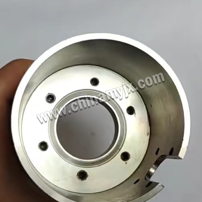Custom Machined Stainless Steel Flanged Sleeve Industrial Equipment Bushing with Mounting Holes