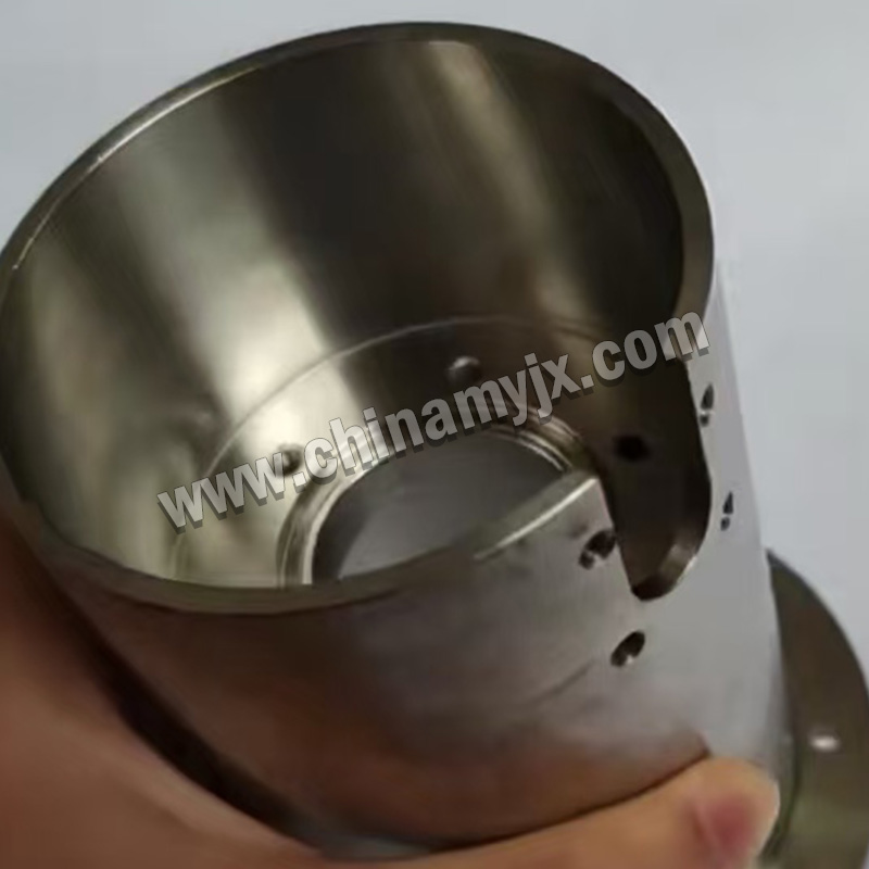 Custom Machined Stainless Steel Flanged Sleeve Industrial Equipment Bushing with Mounting Holes