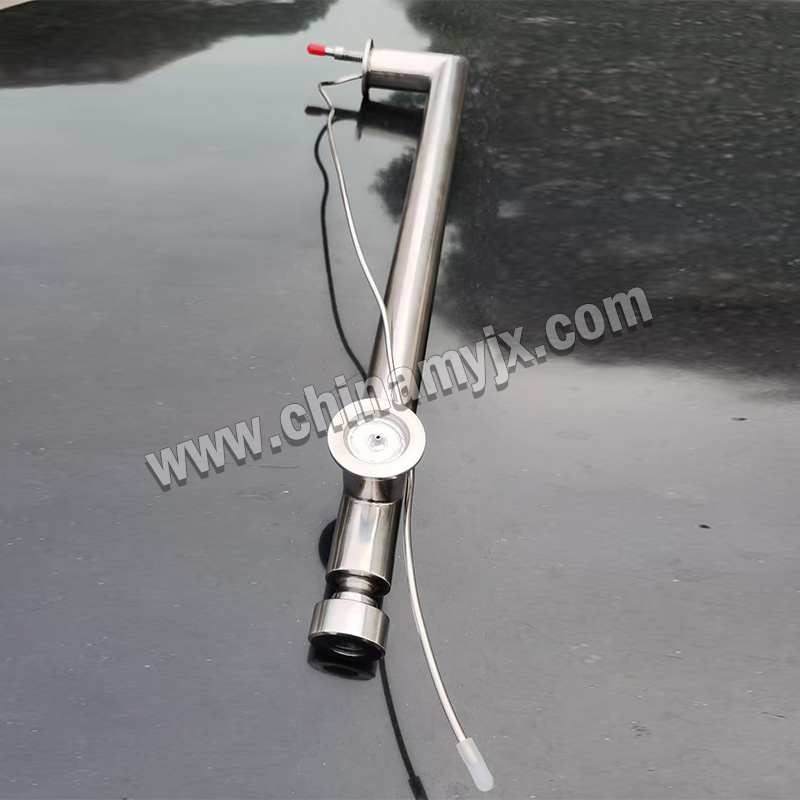 Custom Sanitary L-Type Thermowell with RTD Sensor Stainless Steel Vacuum Sampling & Temperature Probe