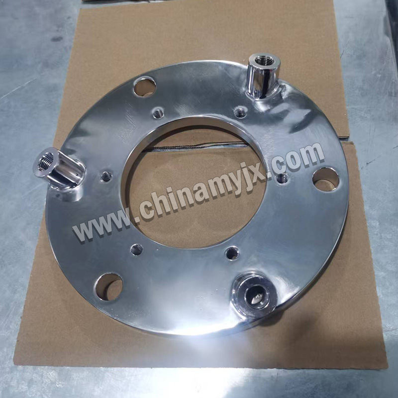 Custom Stainless Steel Equipment Flange with Multiple Ports Vacuum/Reactor End Cover