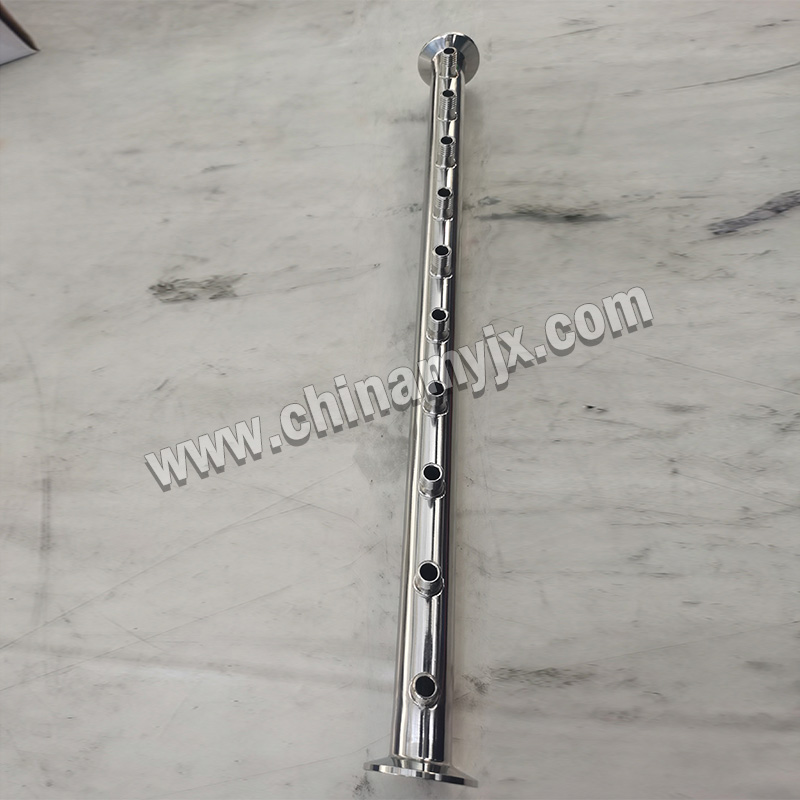 Custom Stainless Steel Multi-Outlet Sanitary Manifold Vacuum Fluid Distribution Header