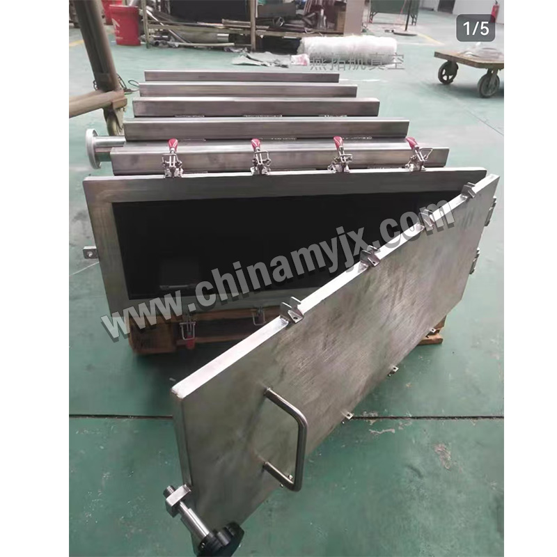 Custom Stainless Steel Rectangular Vacuum Chamber with Reinforcement Ribs