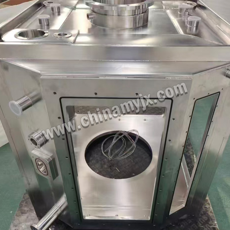 Custom Stainless Steel Rectangular Vacuum Chamber with Reinforcement Ribs