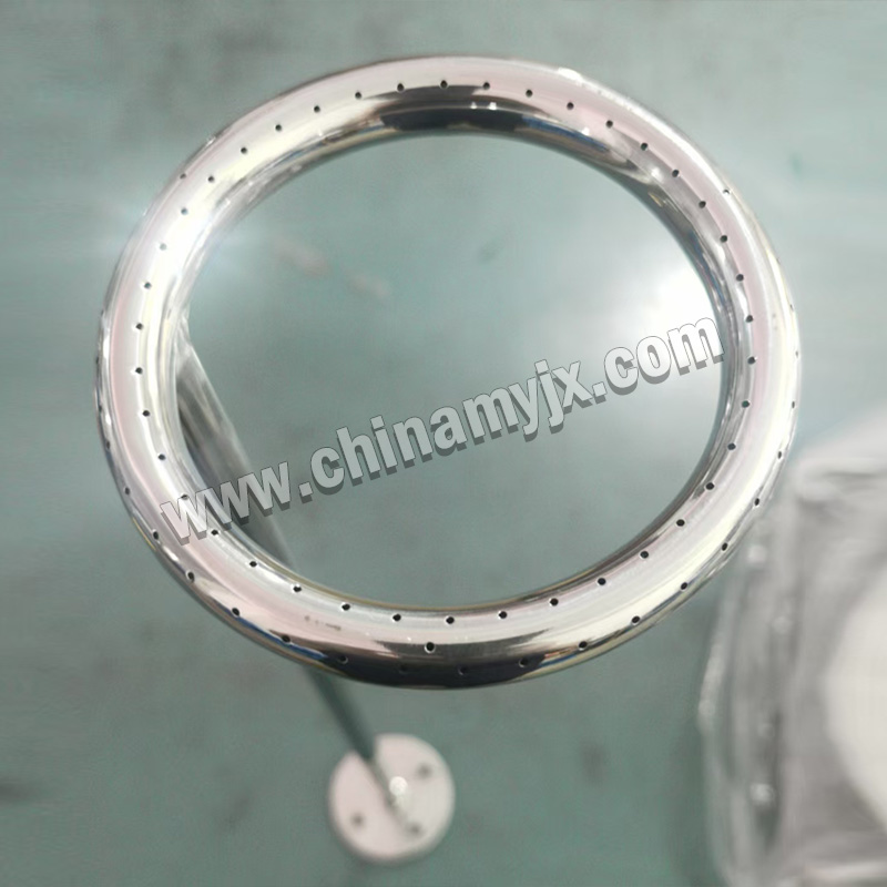 Custom Stainless Steel Ring Spray Pipe Perforated Gas/liquid Distribution Ring for Vacuum Chamber