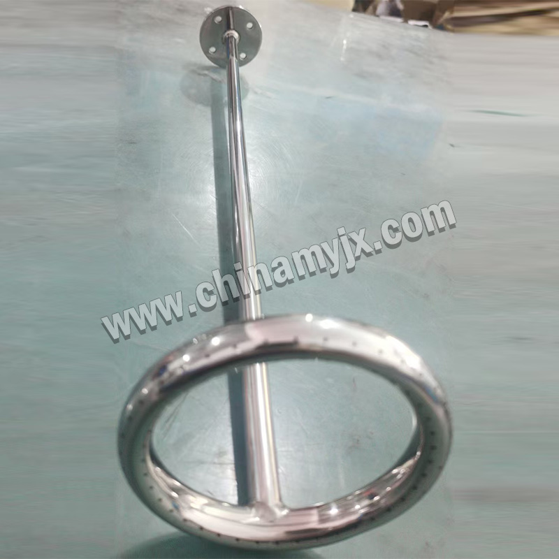 Custom Stainless Steel Ring Spray Pipe Perforated Gas/liquid Distribution Ring for Vacuum Chamber