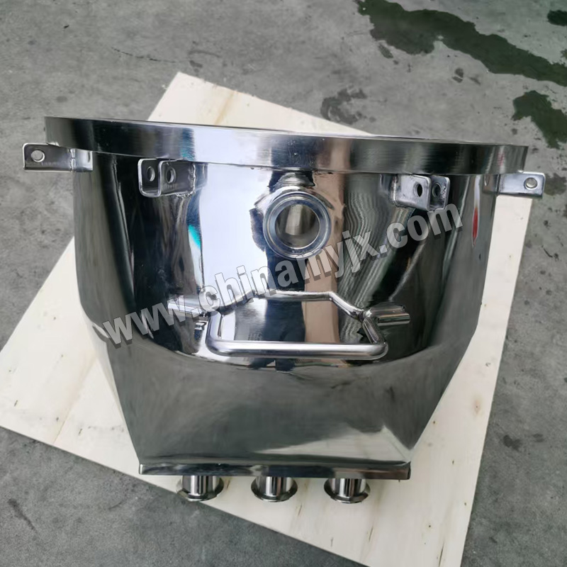 Custom Stainless Steel Sanitary Conical Hopper / Powder Buffer Bin