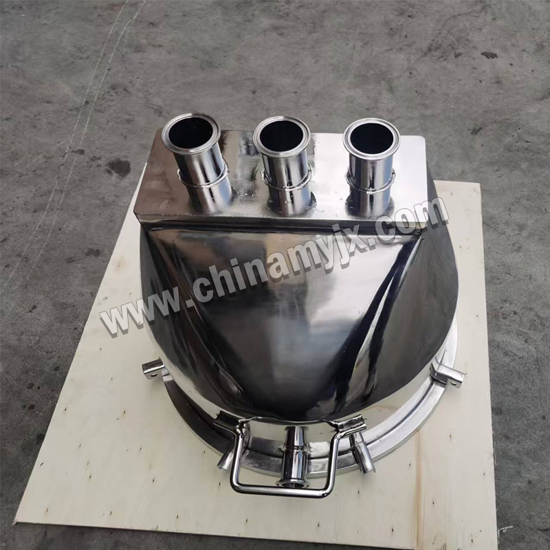 Custom Stainless Steel Sanitary Conical Hopper / Powder Buffer Bin