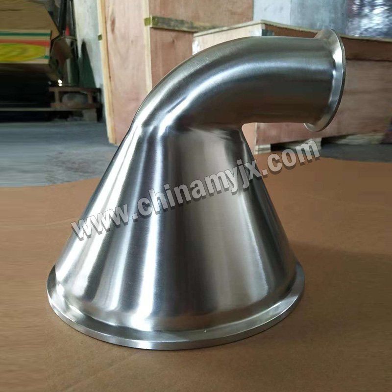 Custom Stainless Steel Sanitary Eccentric Reducing Elbow Vacuum Reducer Bend