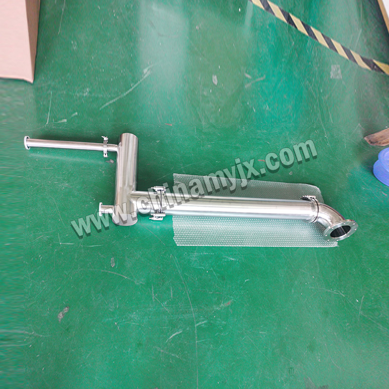 Custom Stainless Steel Sanitary Multi-Directional Pipe Assembly with Tri-Clamp Connections