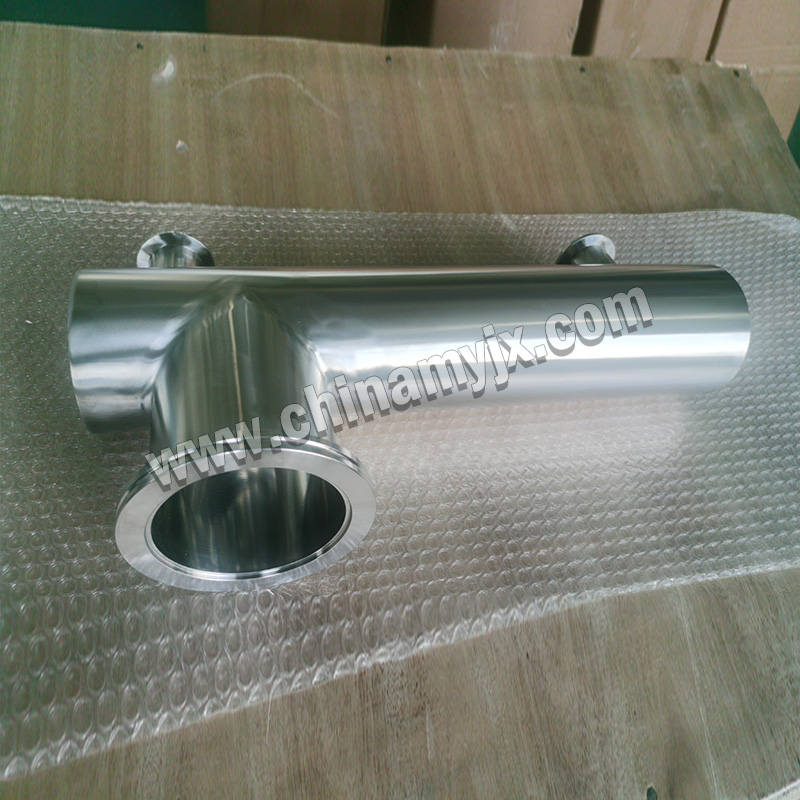 Custom Stainless Steel Sanitary Multi-Directional Pipe Assembly with Tri-Clamp Connections