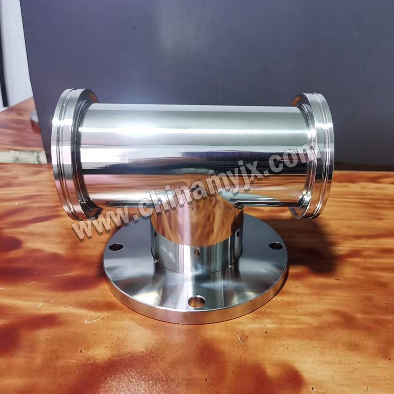Custom Stainless Steel Vacuum Flange Adapter Kit Non-Standard Vacuum Fittings with Mounting Base