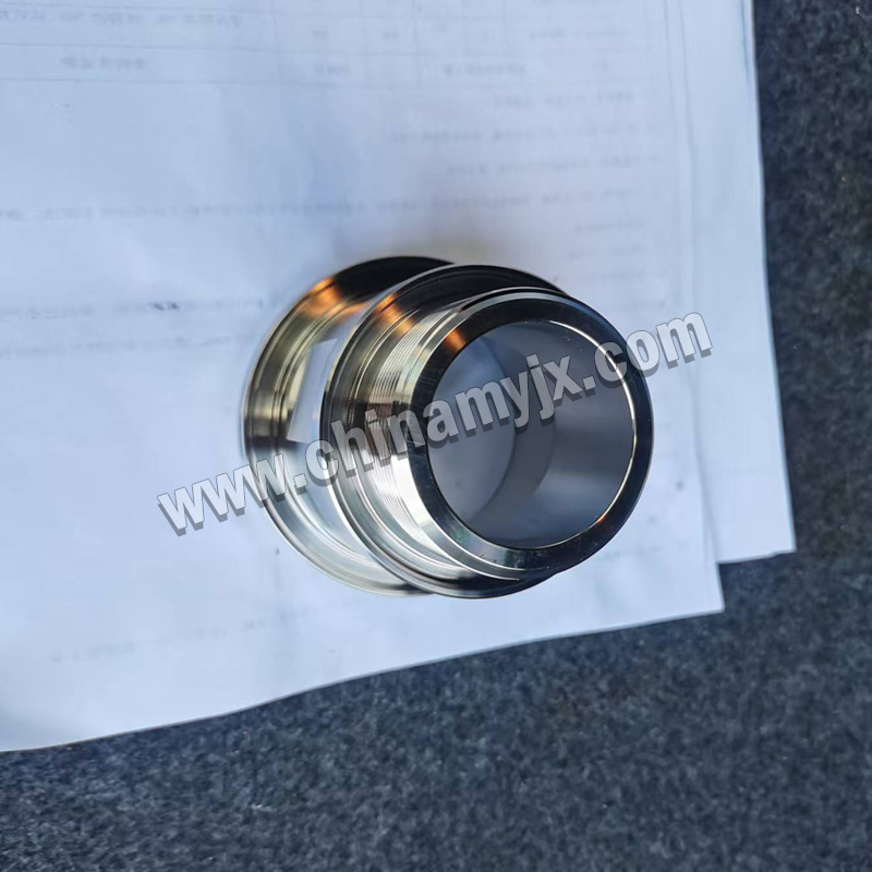 Custom Stainless Steel Vacuum Flange to Male Thread Adapter High Vacuum Conversion Fitting