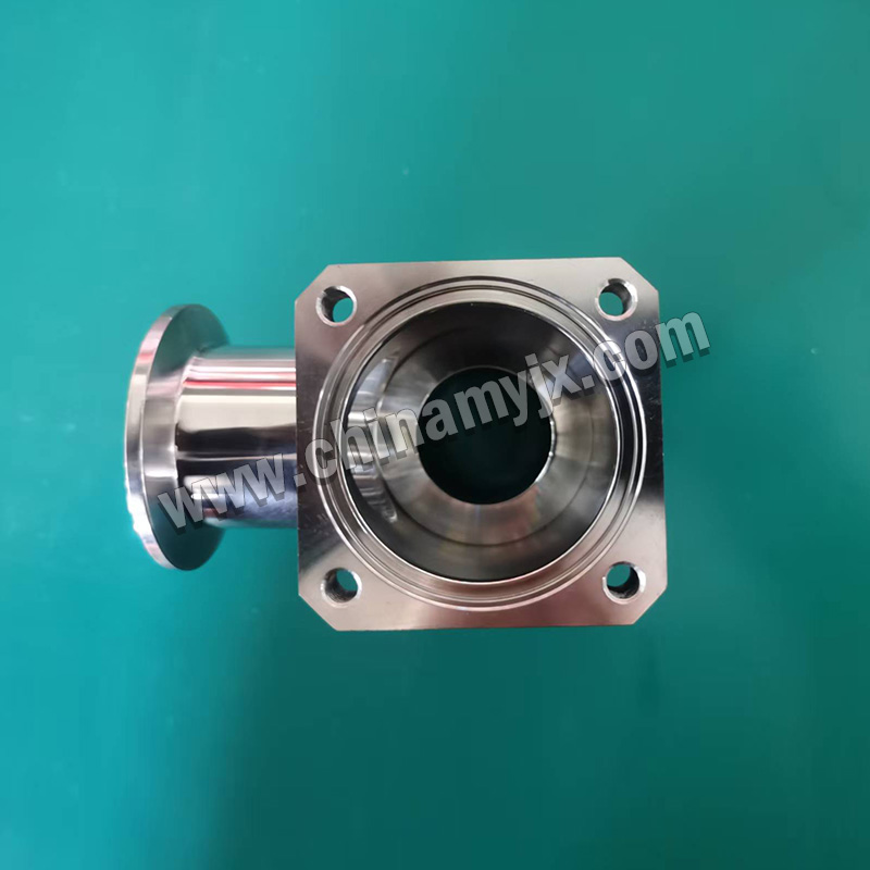 Custom Stainless Steel Vacuum T-Adapter KF/ISO Flange Vacuum Tee Connector for High Vacuum System