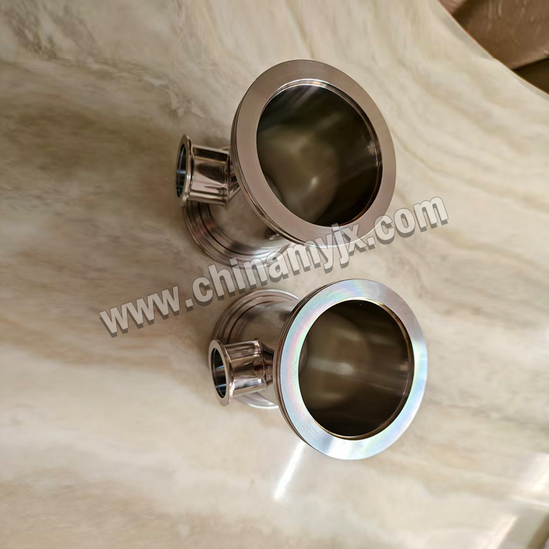 Custom Stainless Steel Vacuum Tee Cylinder ISO Flange Vacuum Manifold with KF Side Port