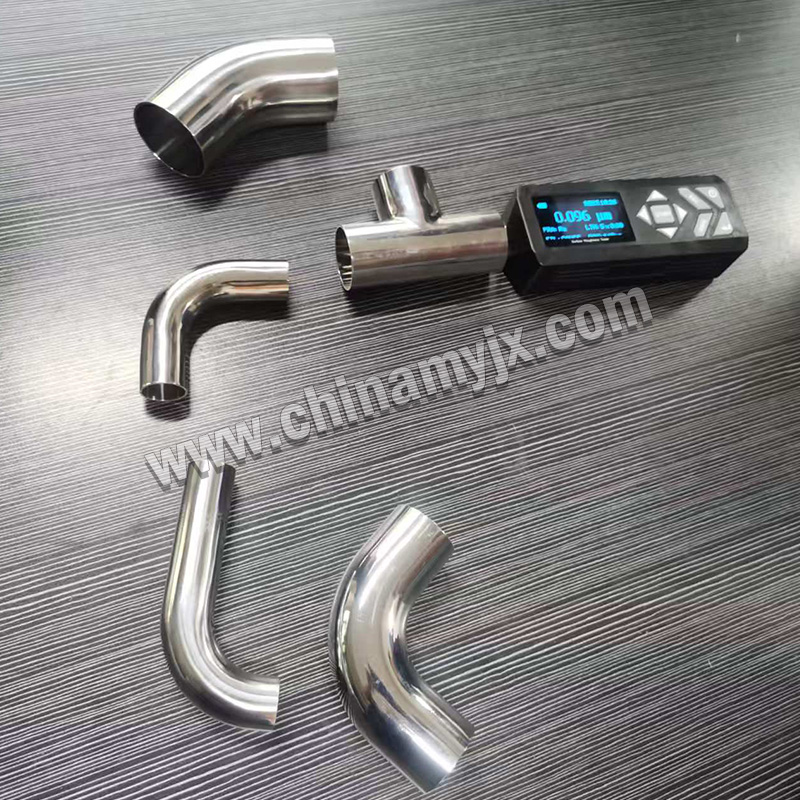 Sanitary Polished Stainless Steel Pipe Fittings 90°/45° Elbows & Tee for Vacuum & Process Systems