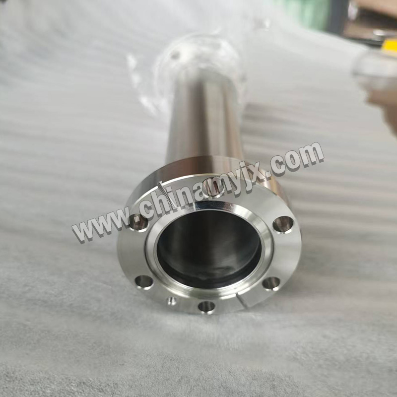 Stainless Steel CF/ISO Flange Vacuum Straight Pipe High Vacuum Extension Tube for Vacuum System