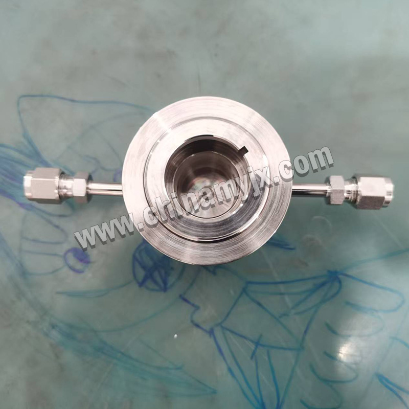 Stainless Steel High Vacuum Inline Filter KF/ISO Flange with Compression Fittings
