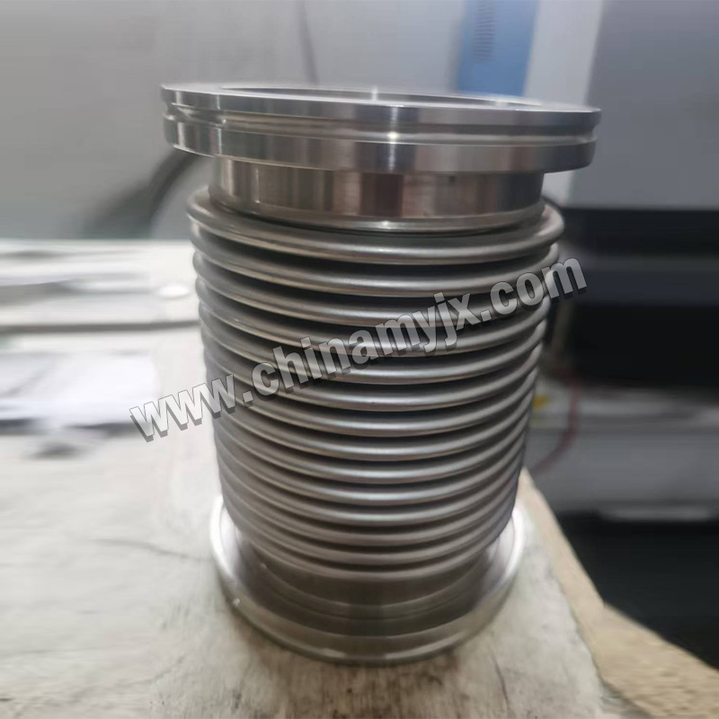 Stainless Steel Vacuum Bellows ISO/KF Flange Flexible Metal Hose for High Vacuum System