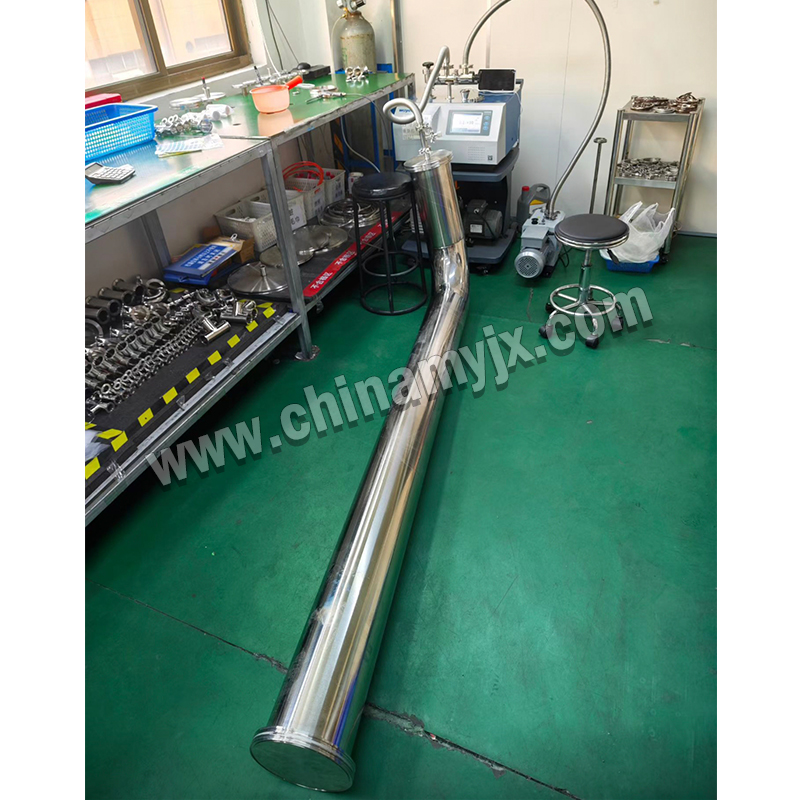 Custom Stainless Steel Long Vessel & Column Assembly for Chemical/Pharmaceutical Distillation