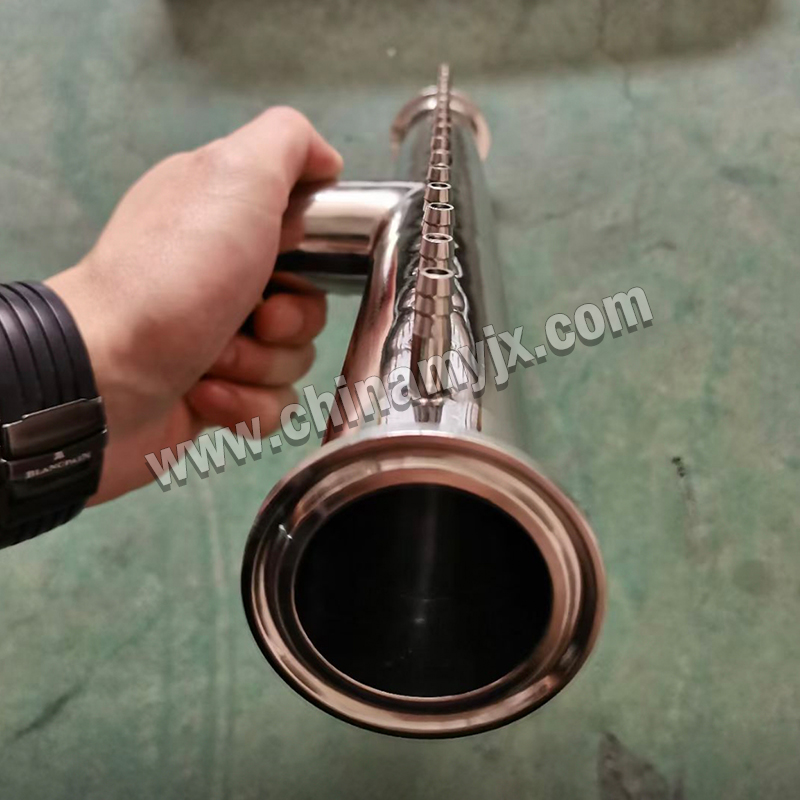 Custom Stainless Steel Multi-Nozzle Sanitary Distribution Manifold for Food/Pharmaceutical Industry