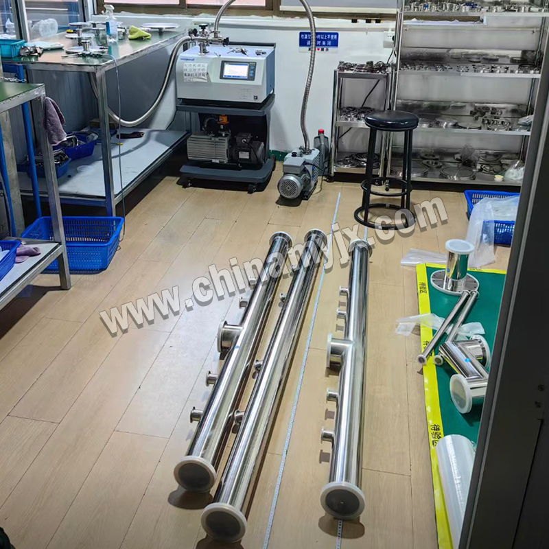 Custom Stainless Steel Multi Port Sanitary Manifold with Tri Clamp Ends