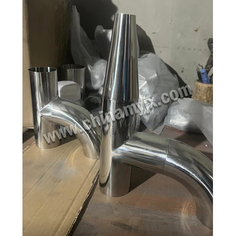 Custom Stainless Steel Sanitary Reducing Elbow Tee