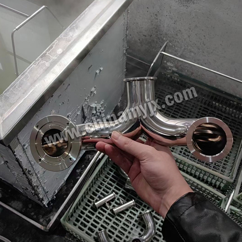 Custom Sanitary Stainless Steel Vacuum Tees/Elbows (Hybrid Connections)