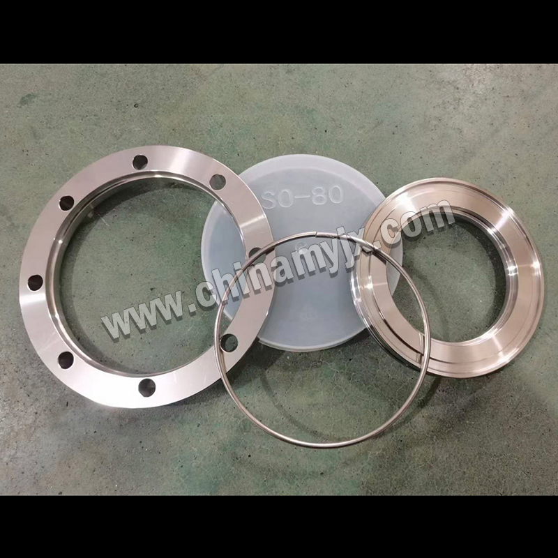 ISO 80 Stainless Steel Vacuum Flange Assembly
