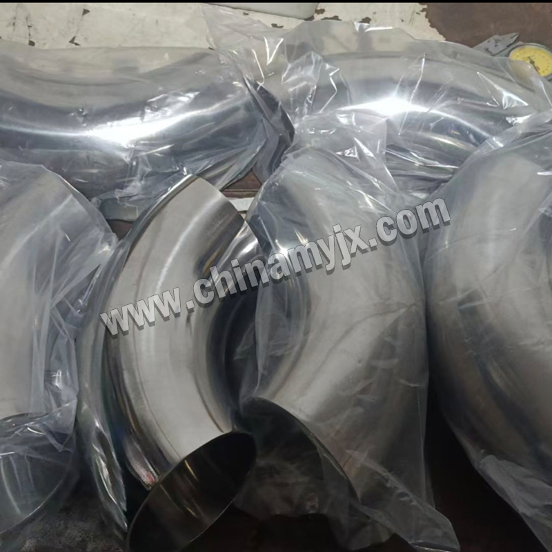 304 Sanitary Butt-Weld 90° Long-Radius Elbow (Polished)