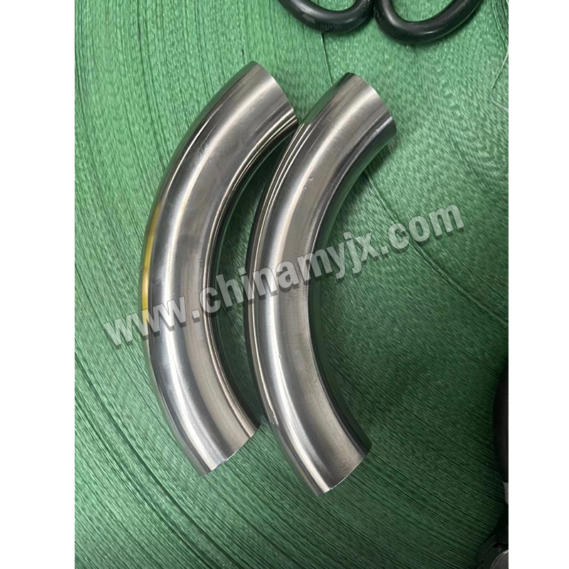 304/316L Sanitary 90-Degree Long-Radius Butt-Weld Elbow