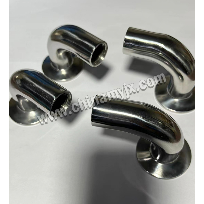 Sanitary Stainless Steel 90-Degree Elbow (Clamp Connection)