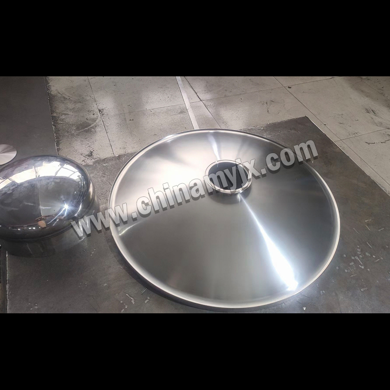 Stainless Steel Conical Tank Lid with Central Port (Sanitary Grade)
