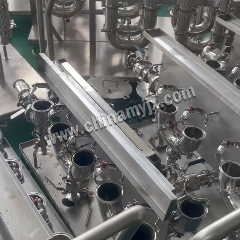 Stainless steel process adapter with valves and fittings