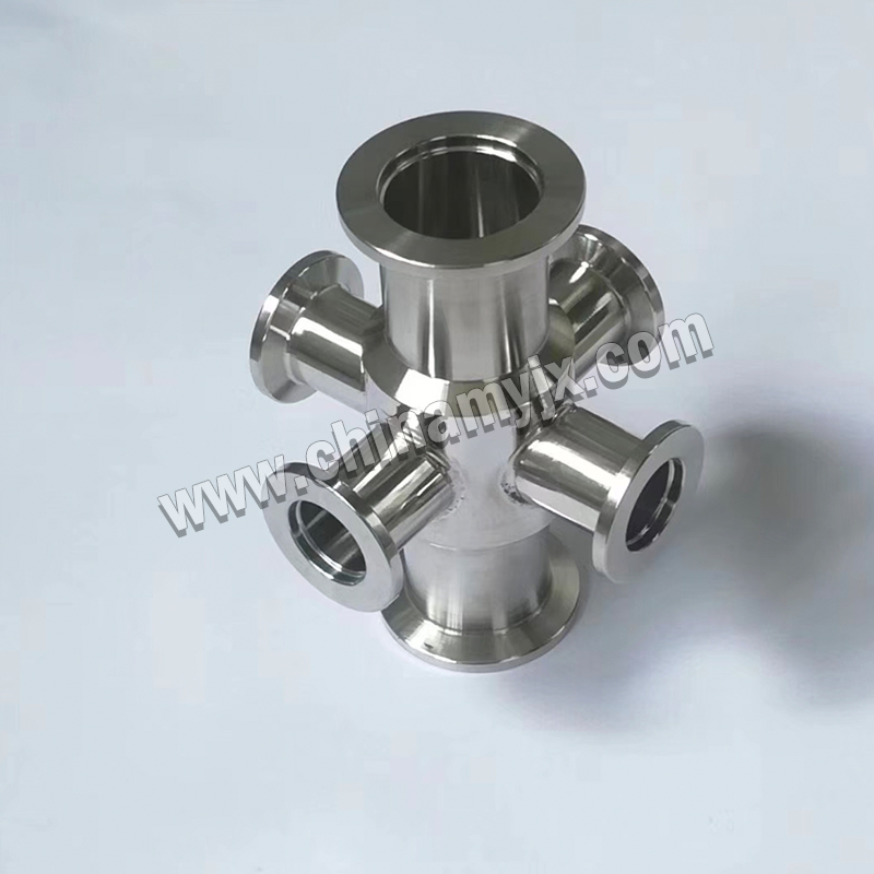 304/316L Vacuum Five-Way Fittings (KF/ISO Flanges)